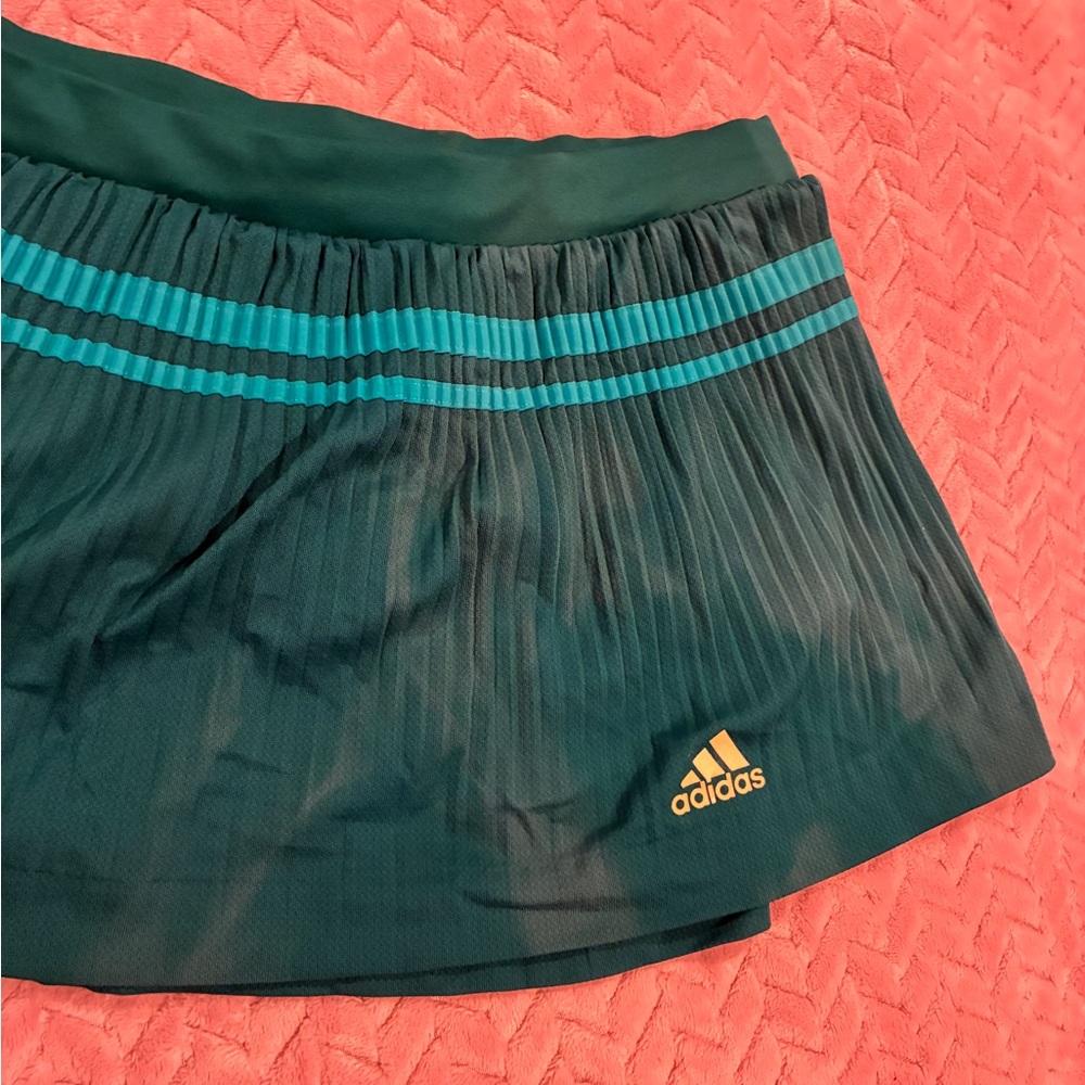adidas Turquoise and Green Athletic Skirt - Picture 4 of 5